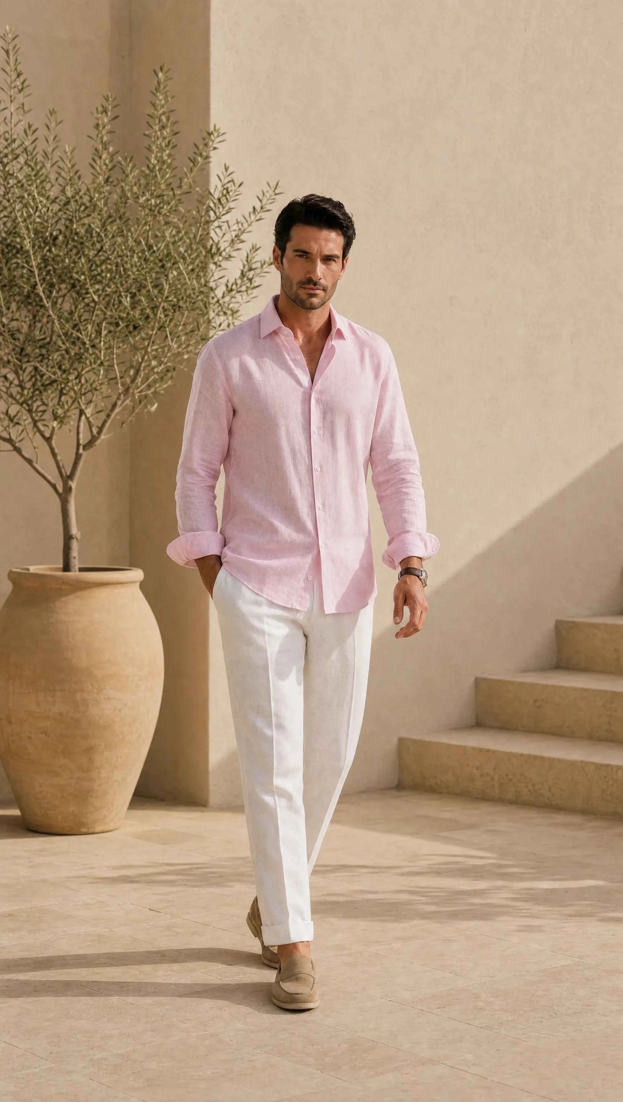 Cămașa de in Blush Linen