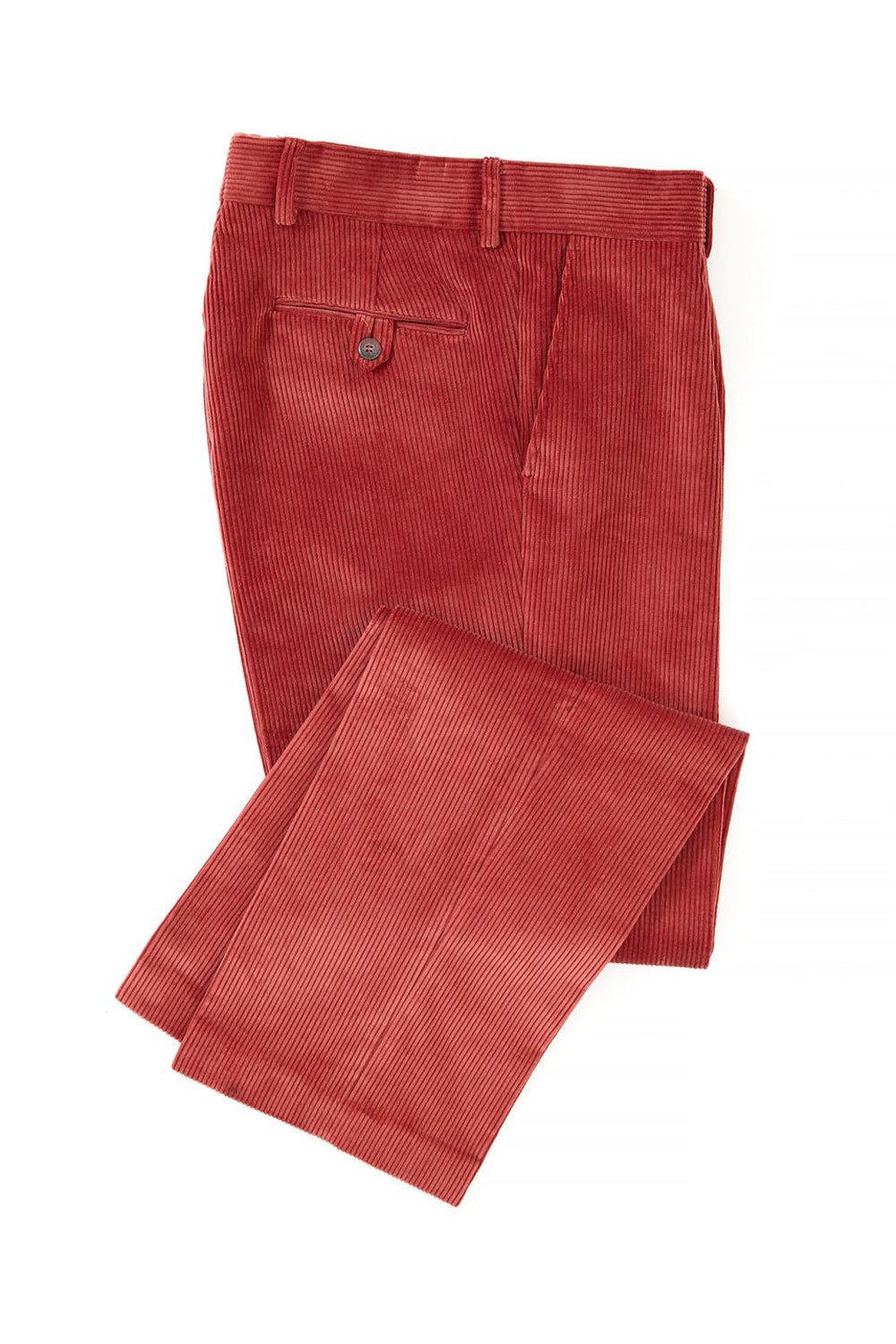 PANTALONI ROȘII CATIFEA RAIATĂ - MARSAY