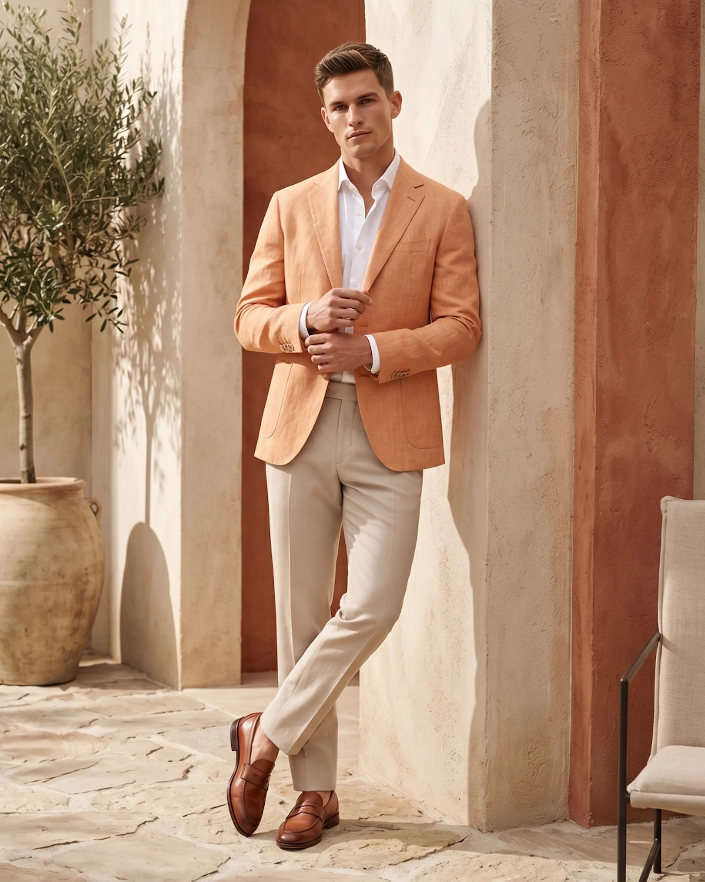 sacou casual, orange, in