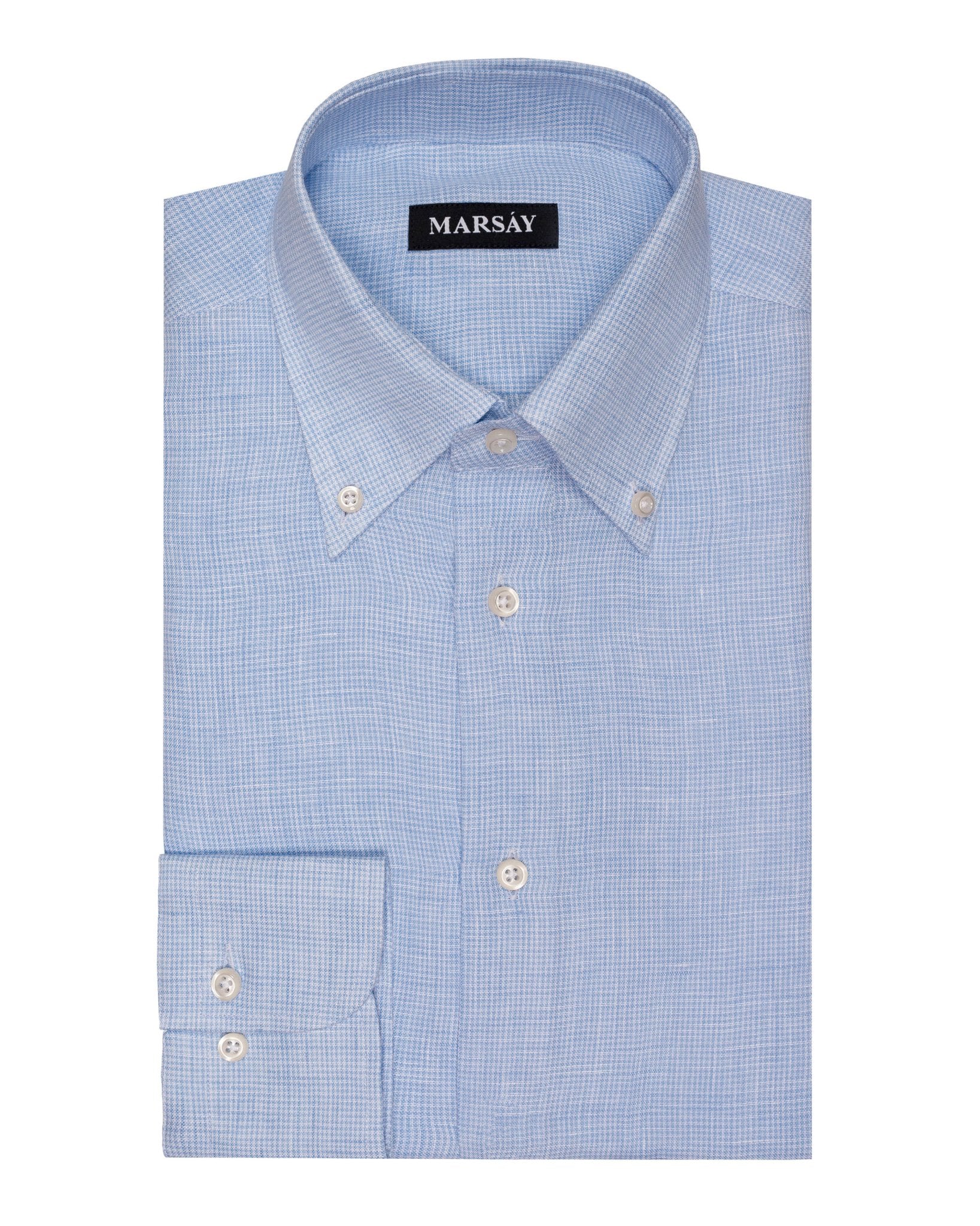 CĂMAȘĂ IN SLIM FIT CU GULER FIXAT CU NASTURI AREZZO - MARSAY