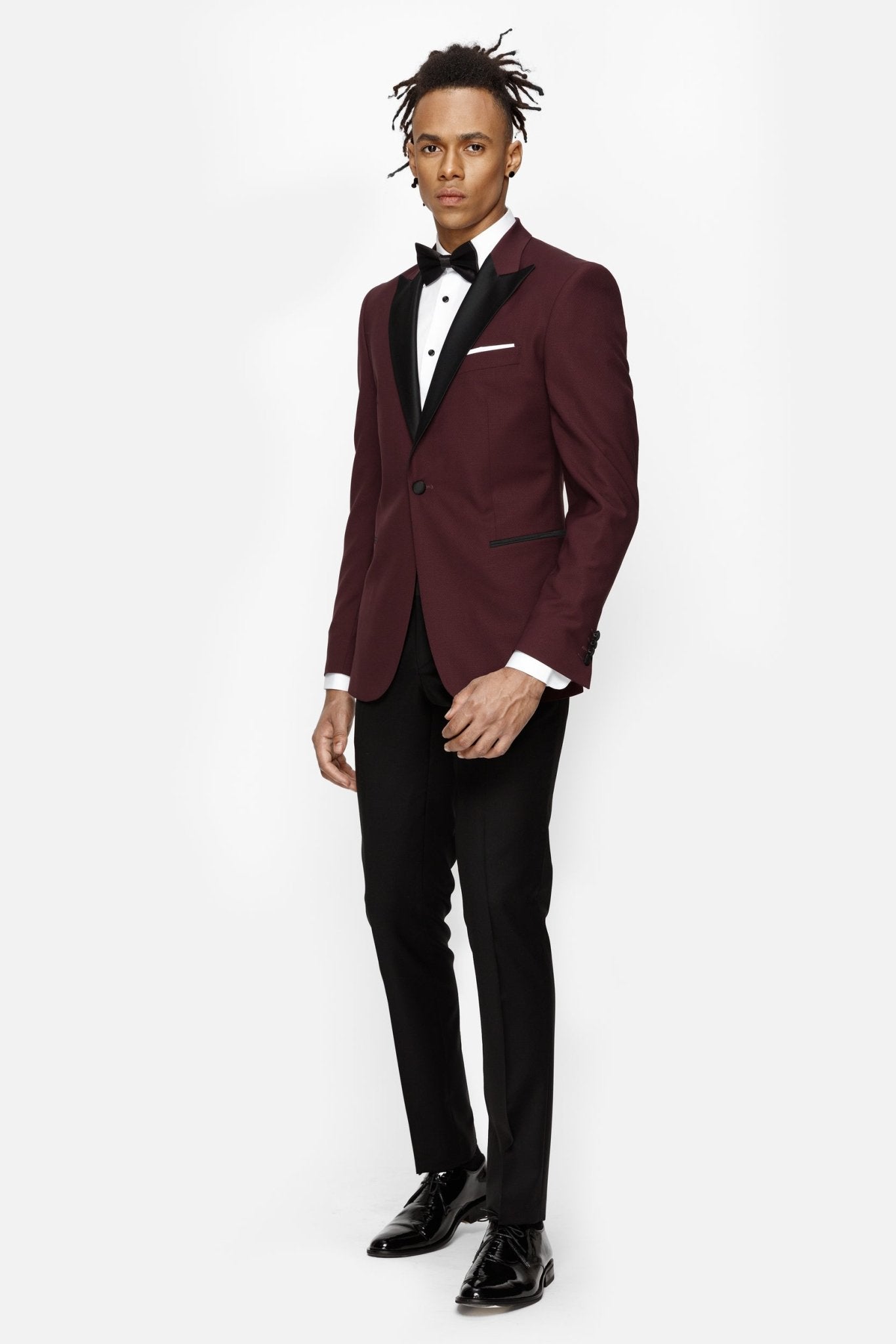 costum de mire visiniu