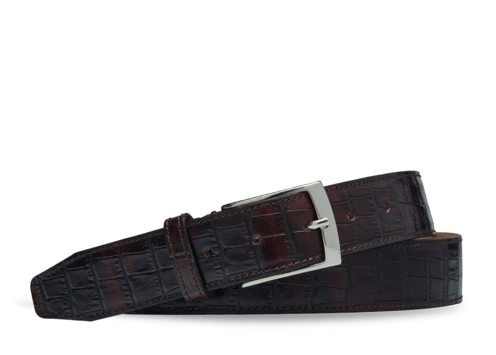 curea barbati piele naturala croco