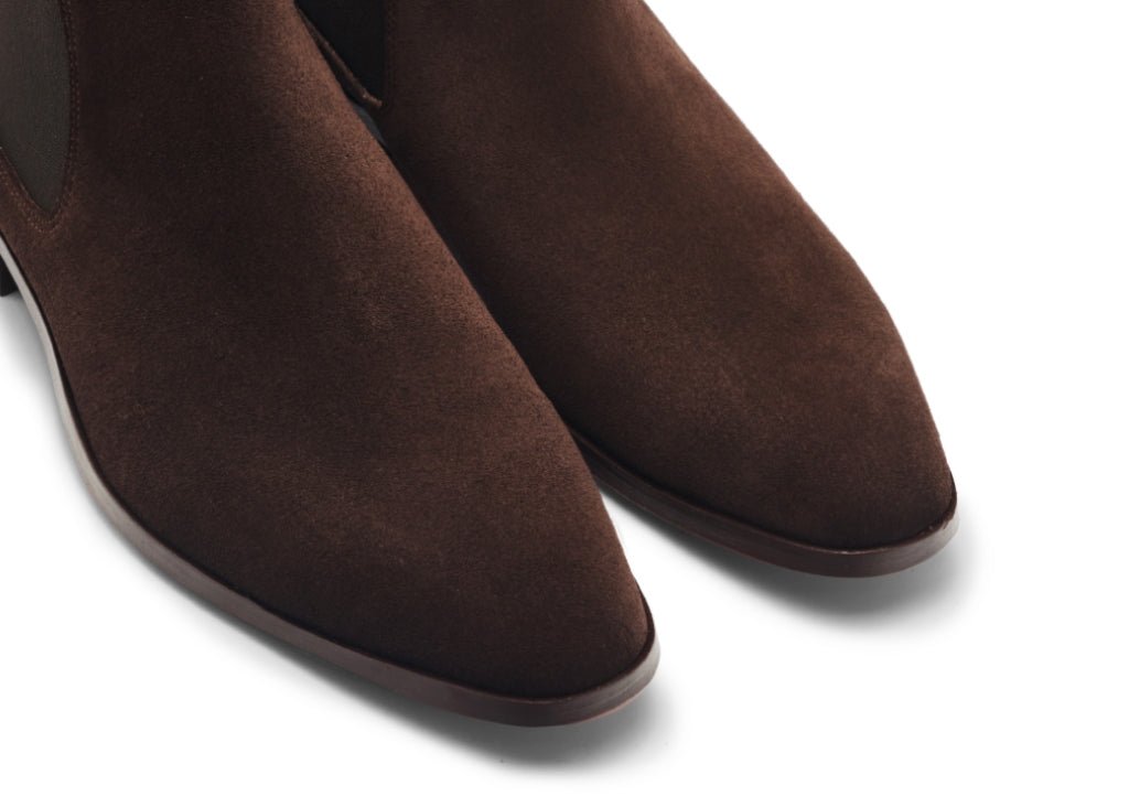 GHETE CHELSEA DARK BROWN SUEDE