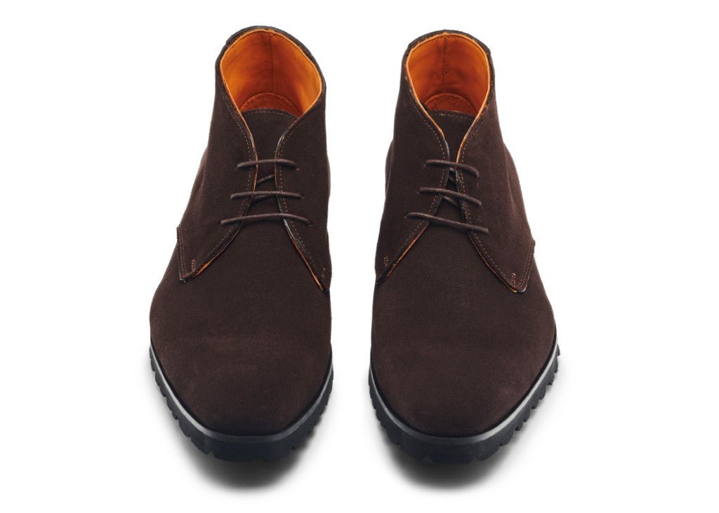 GHETE MONOPOLI DARK BROWN SUEDE
