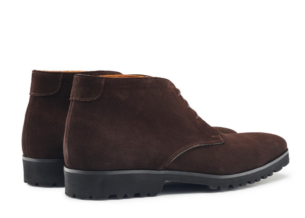 GHETE MONOPOLI DARK BROWN SUEDE