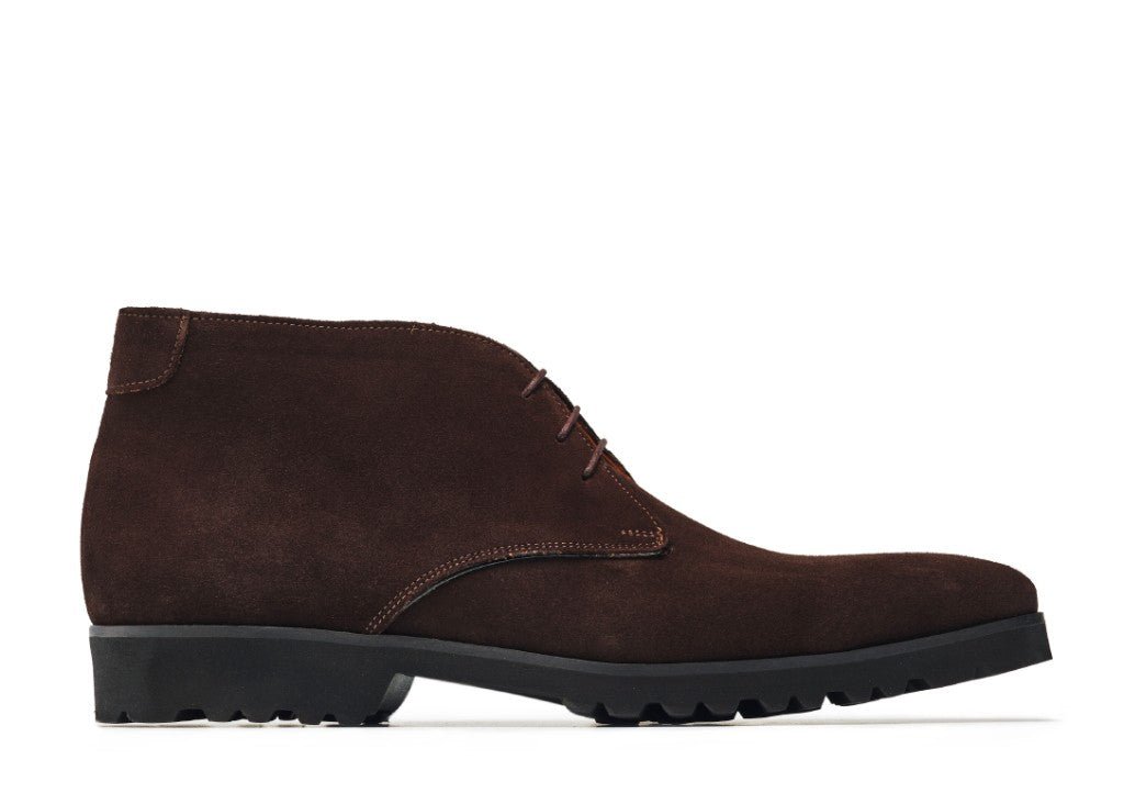 GHETE MONOPOLI DARK BROWN SUEDE