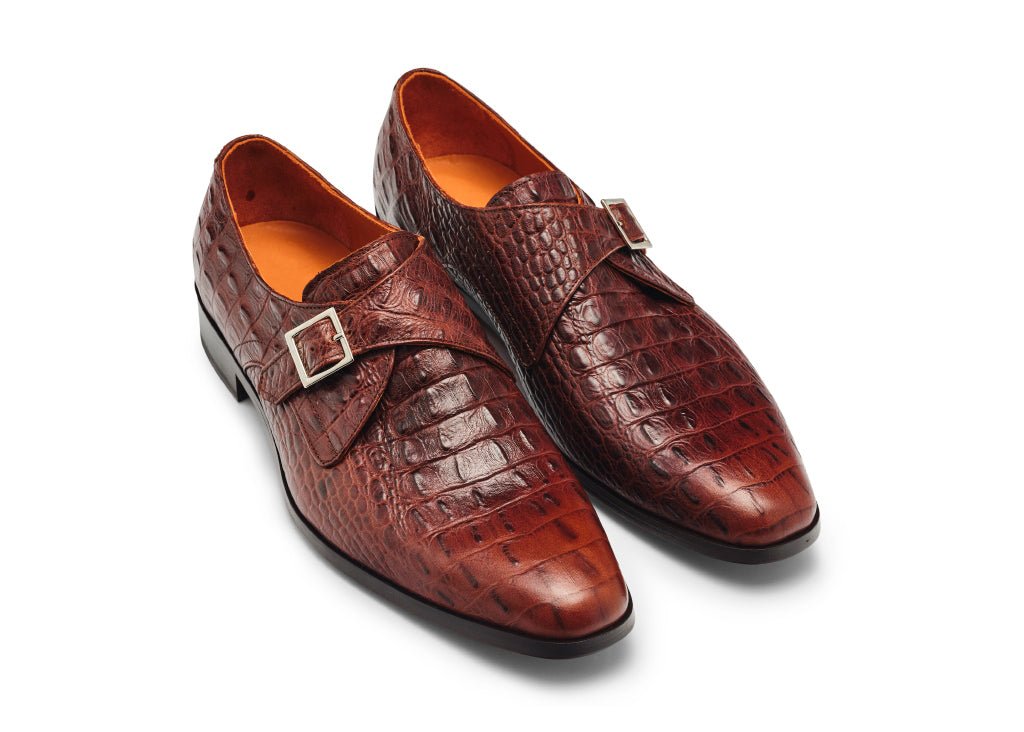 PANTOFI BĂRBAȚI PIELE CROCO VENETO - MARSAY