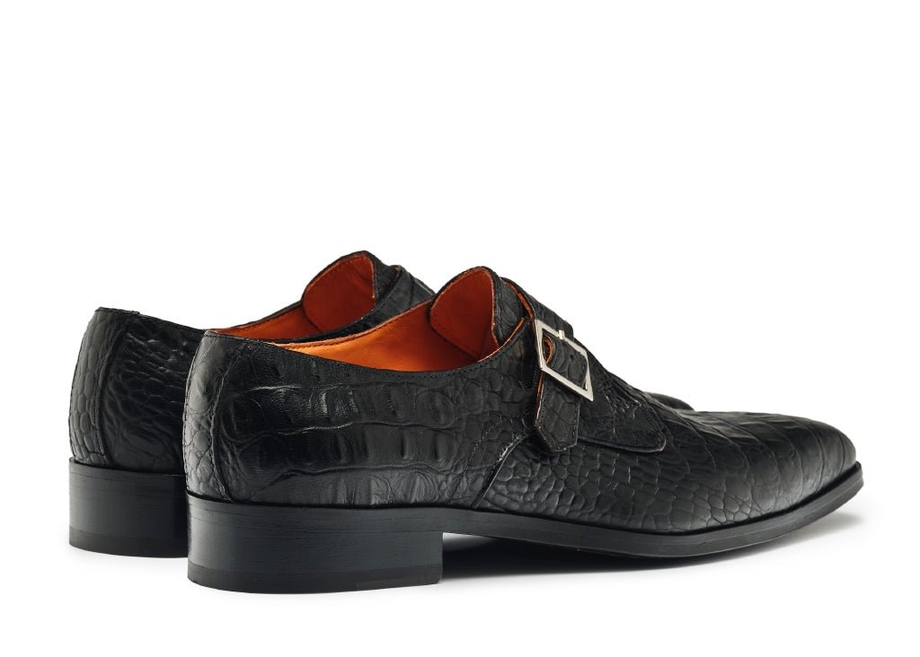 PANTOFI DIN PIELE NATURALĂ CROCO TRIESTE - MARSAY