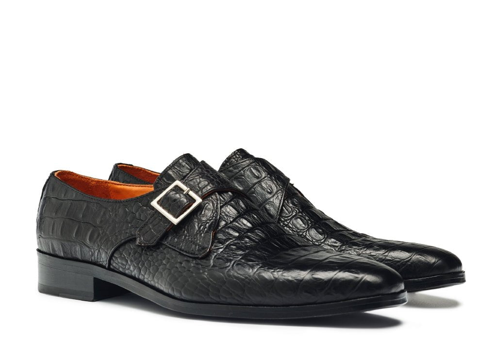 PANTOFI DIN PIELE NATURALĂ CROCO TRIESTE - MARSAY