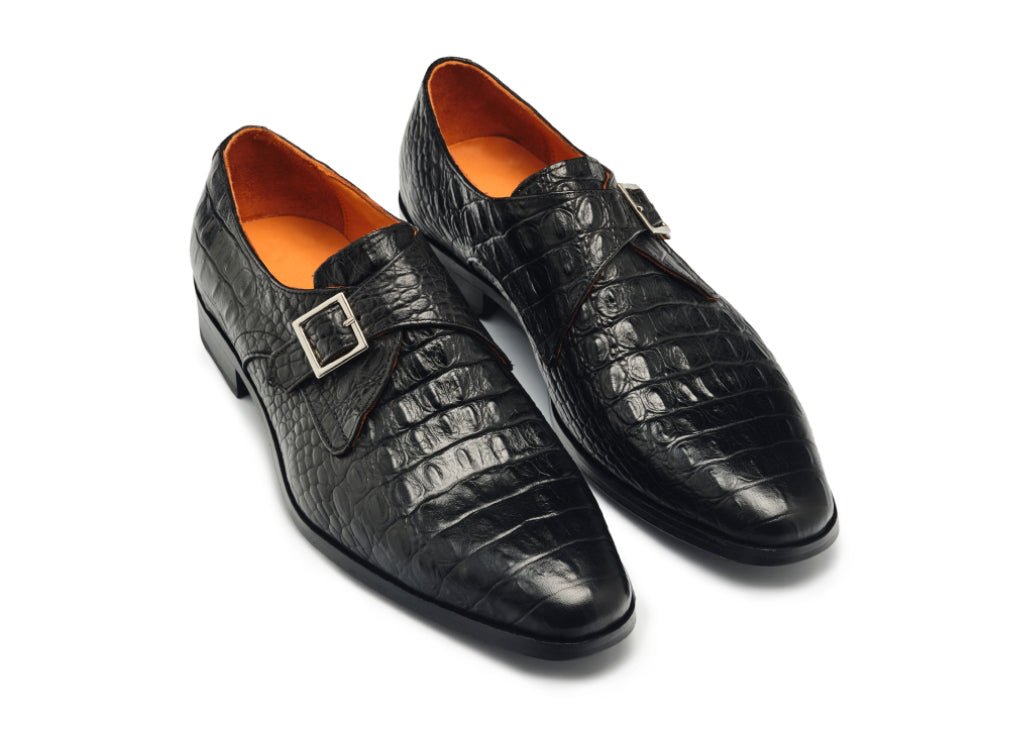 PANTOFI DIN PIELE NATURALĂ CROCO TRIESTE - MARSAY