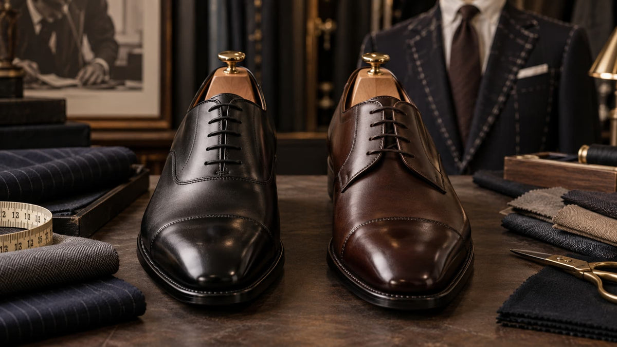 pantofi oxford vs derby