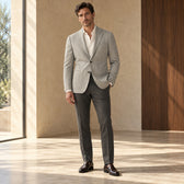 Sacou Firenze, de culoare gri deschis.