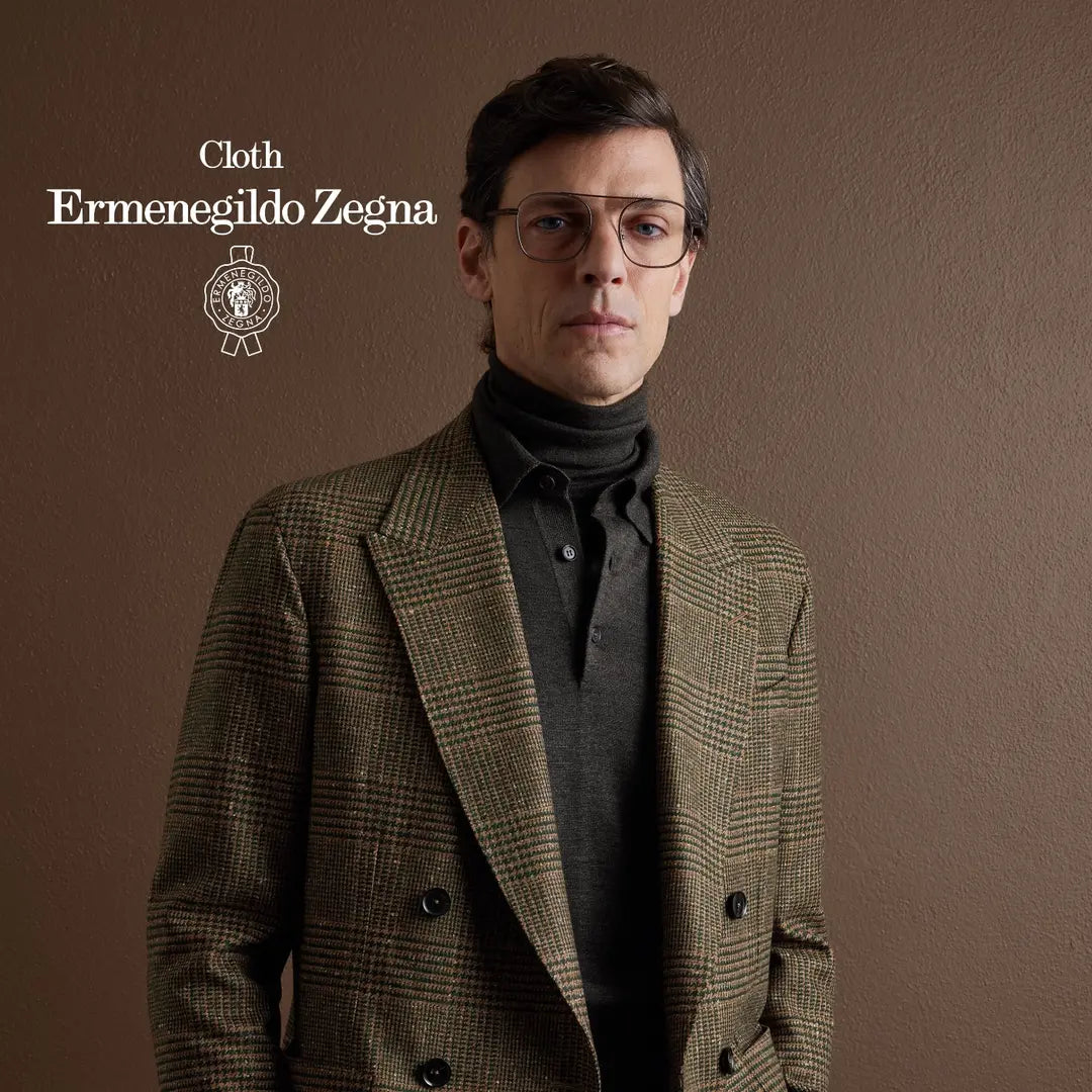 Costum în carouri Made to Measure MARSAY din țesătură Ermenegildo Zegna Fall Winter 2026