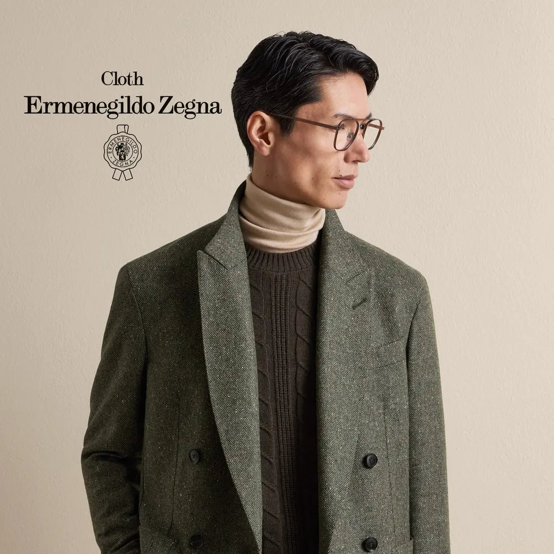 Olive Double-Breasted — ținută Made to Measure MARSAY din țesătură Ermenegildo Zegna Fall Winter 2026
