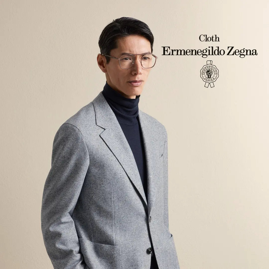 Steel Blue — ținută Made to Measure MARSAY din țesătură Ermenegildo Zegna Fall Winter 2026