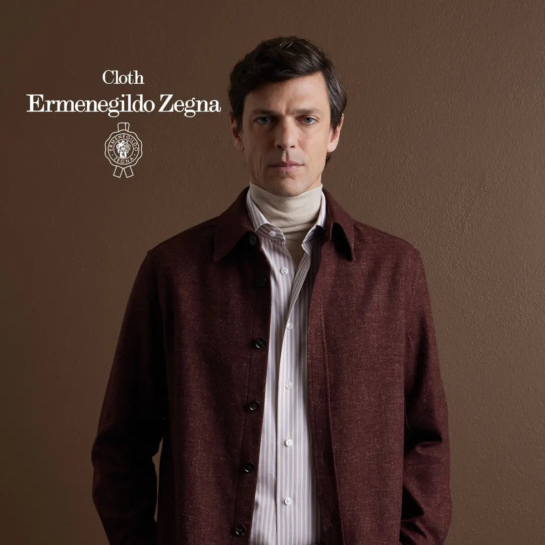 Burgundy Layer — ținută Made to Measure MARSAY din țesătură Ermenegildo Zegna Fall Winter 2026