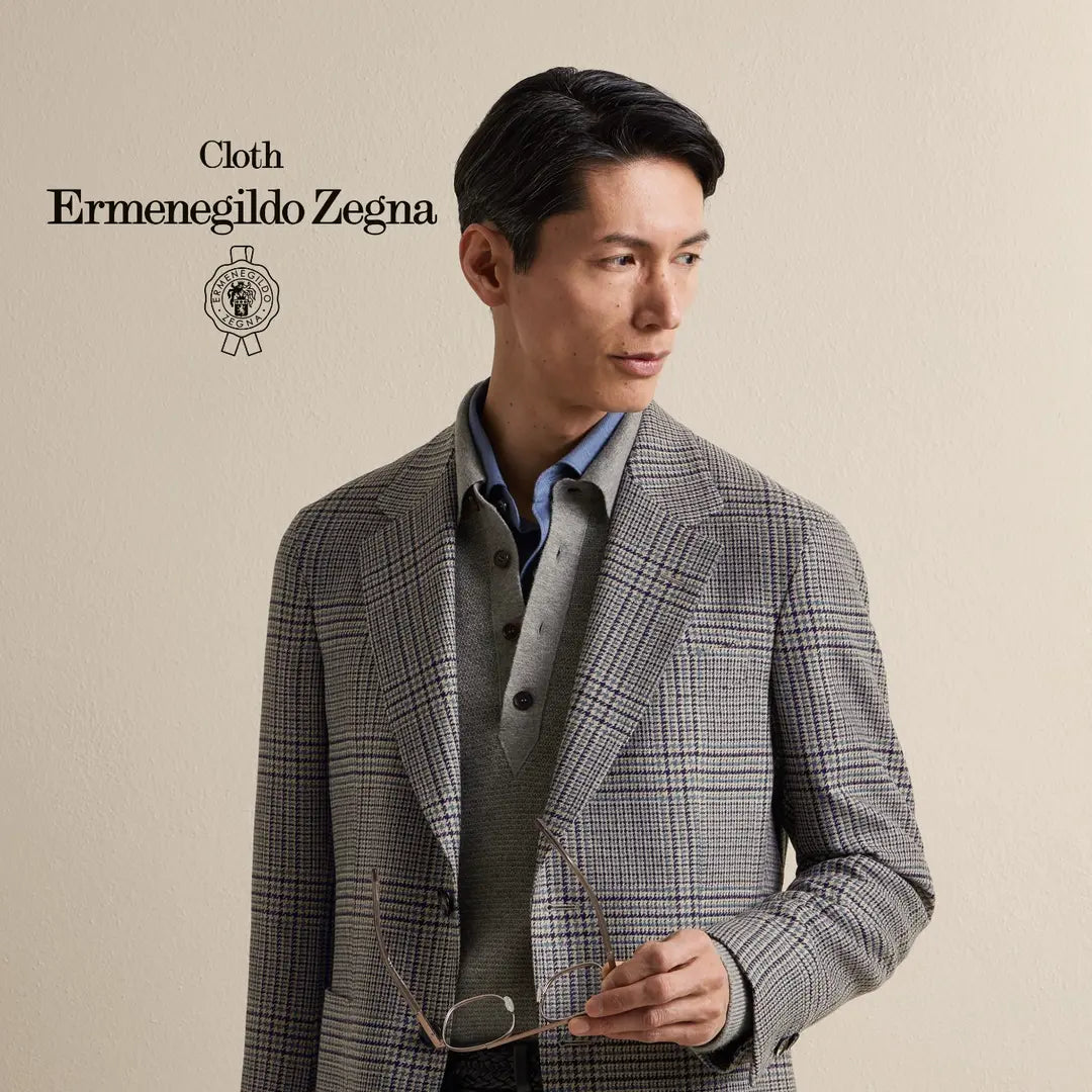 Heritage Check — ținută Made to Measure MARSAY din țesătură Ermenegildo Zegna Fall Winter 2026