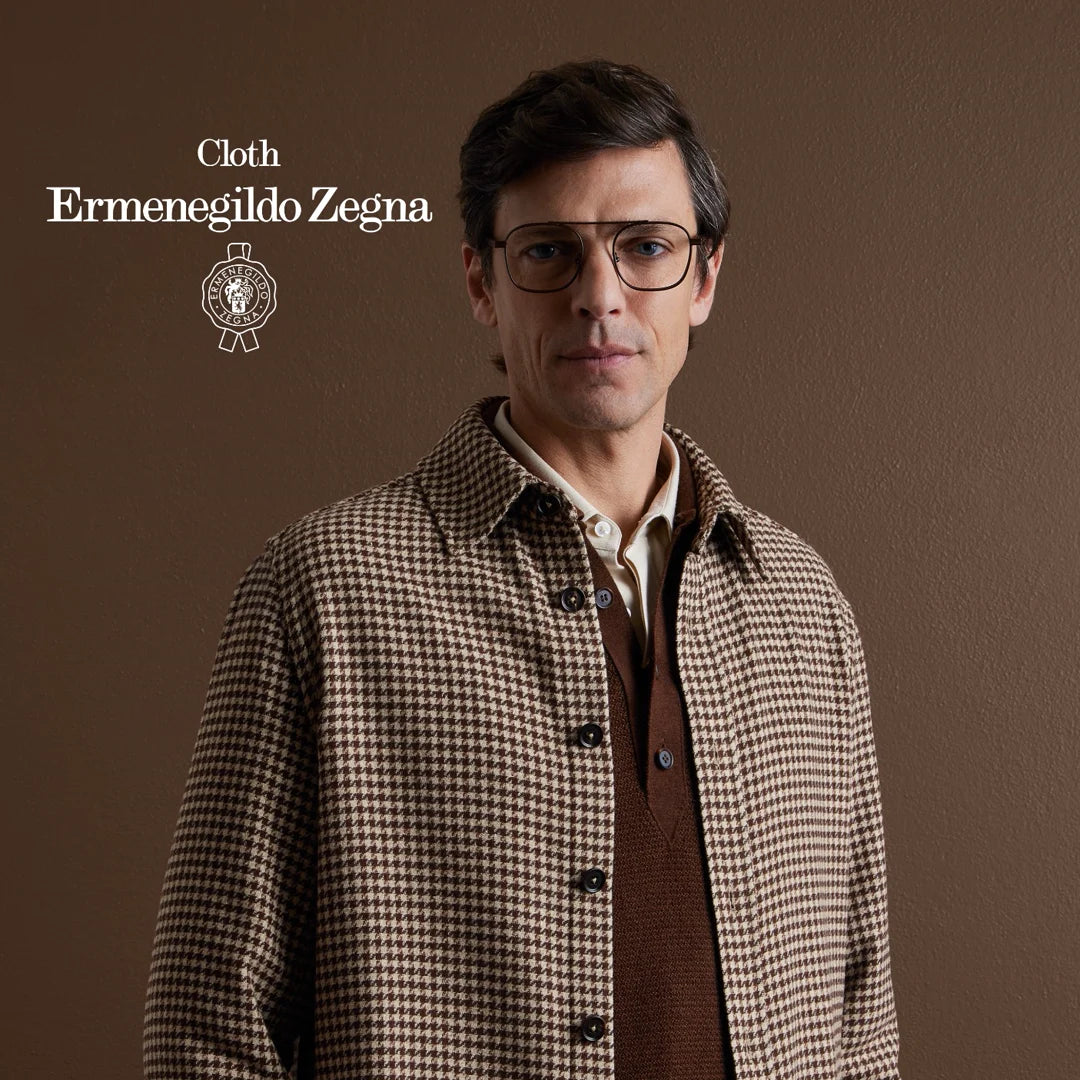 Houndstooth Layers — ținută Made to Measure MARSAY din țesătură Ermenegildo Zegna Fall Winter 2026