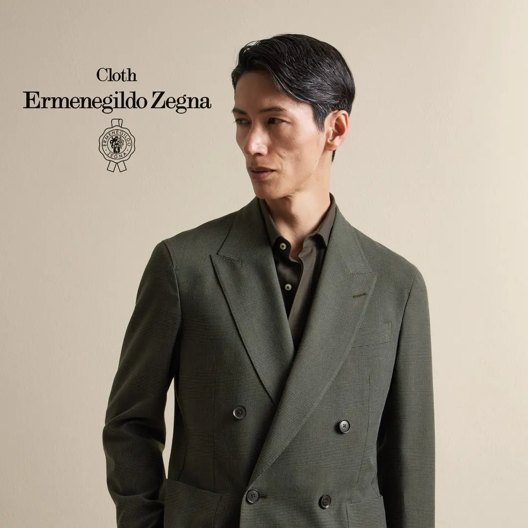 Olive Structure — ținută Made to Measure MARSAY din țesătură Ermenegildo Zegna Fall Winter 2026