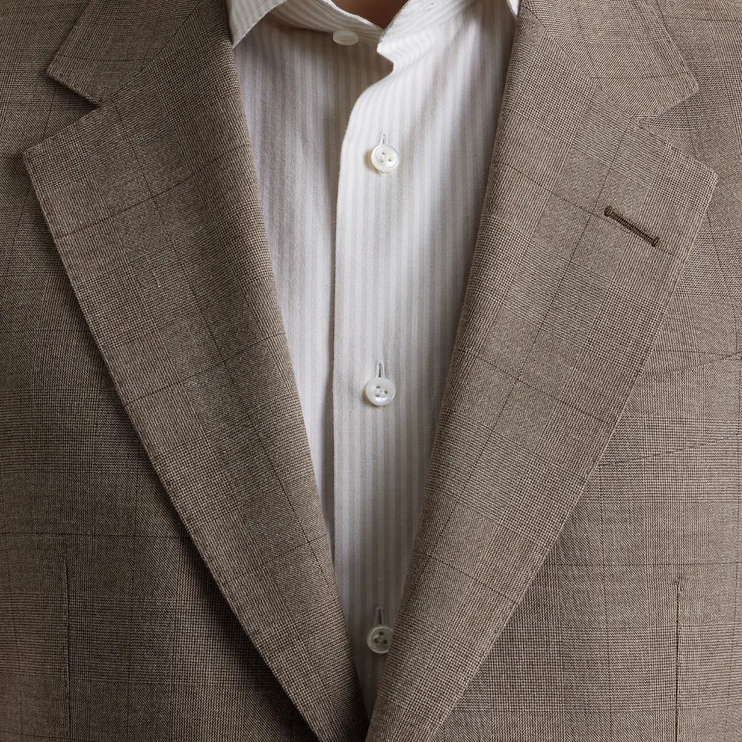 Soft Taupe Detail — ținută Made to Measure MARSAY din țesătură Ermenegildo Zegna Fall Winter 2026