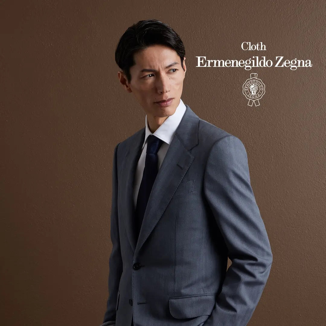 Blue Motion — ținută Made to Measure MARSAY din țesătură Ermenegildo Zegna Fall Winter 2026